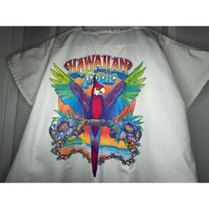 Vintage 1985 Hawaiian Tropic Myrtle Beach Nurse Smock Shirt Size Large NWOT
